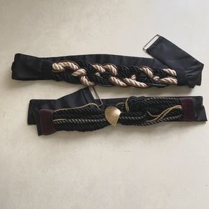 Vintage 70's Braided Rope Belts